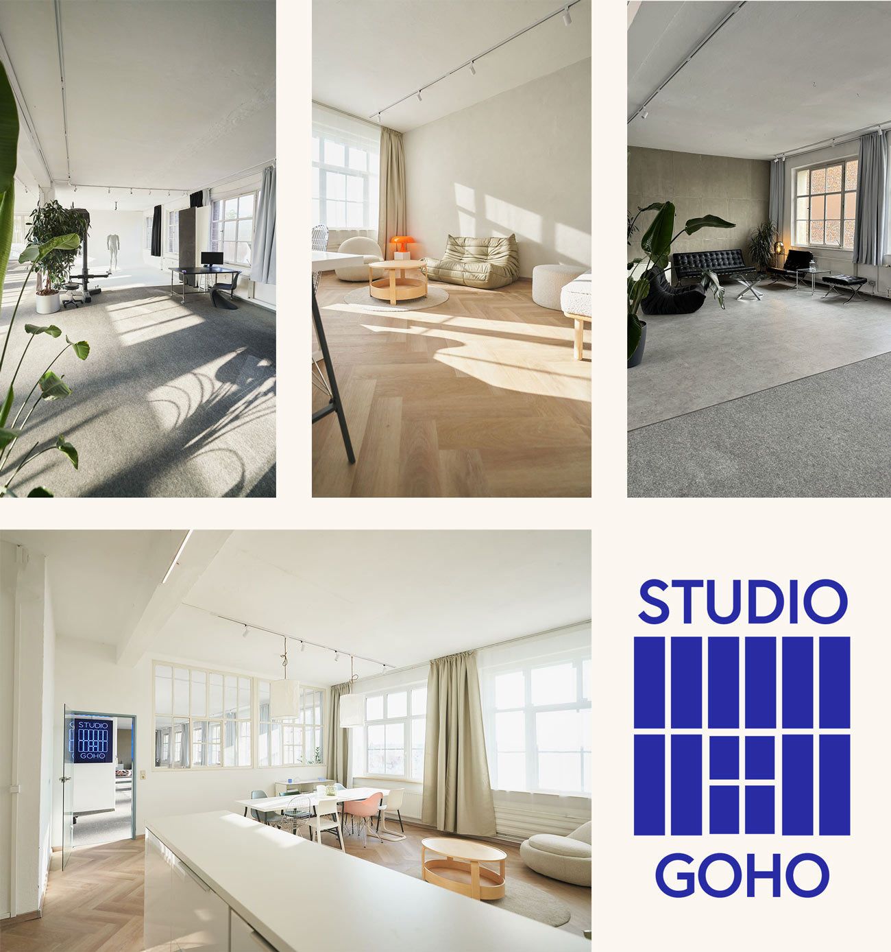 Das helle STUDIO GOHO mit weißer Hohlkehle in Nürnberg-Gostenhof